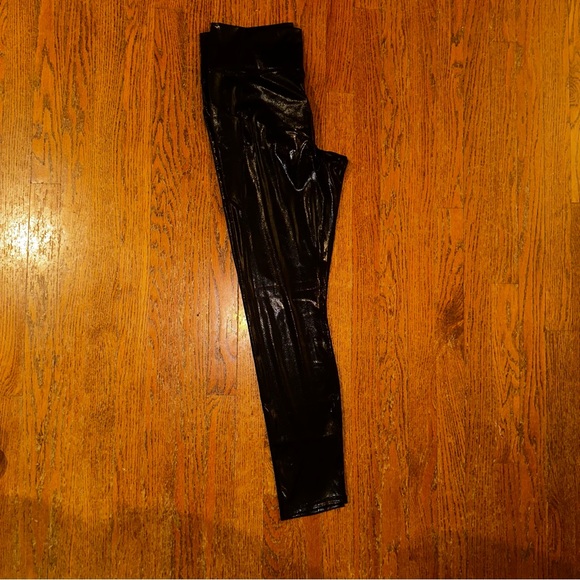 Fabletics black metallic, high waisted, straight leg, NWT! - Picture 5 of 12